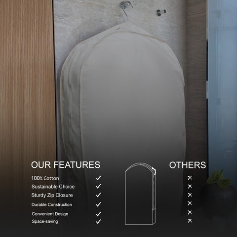 42 Inches Cotton Garment Bag - Cotton Cloth Storage Bag