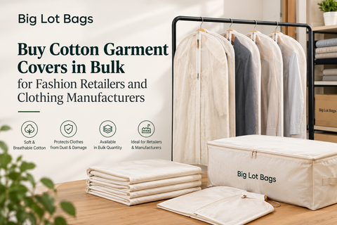Buy Cotton Garment Covers in Bulk for Fashion Retailers and Clothing Manufacturers