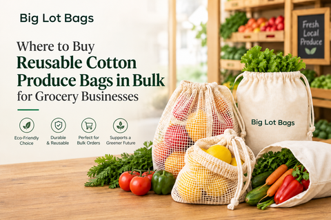 Where to Buy Reusable Cotton Produce Bags in Bulk for Grocery Businesses