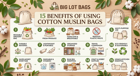 15 Benefits of Using Cotton Muslin Bags for Everyday Life