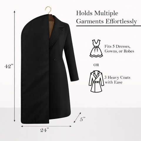 42 Inches Cotton Garment Bag - Wedding Dress Bag - Coat Bag