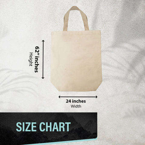 15 x 16 x 5 (Gusset) Inches Canvas Cotton Tote Bag