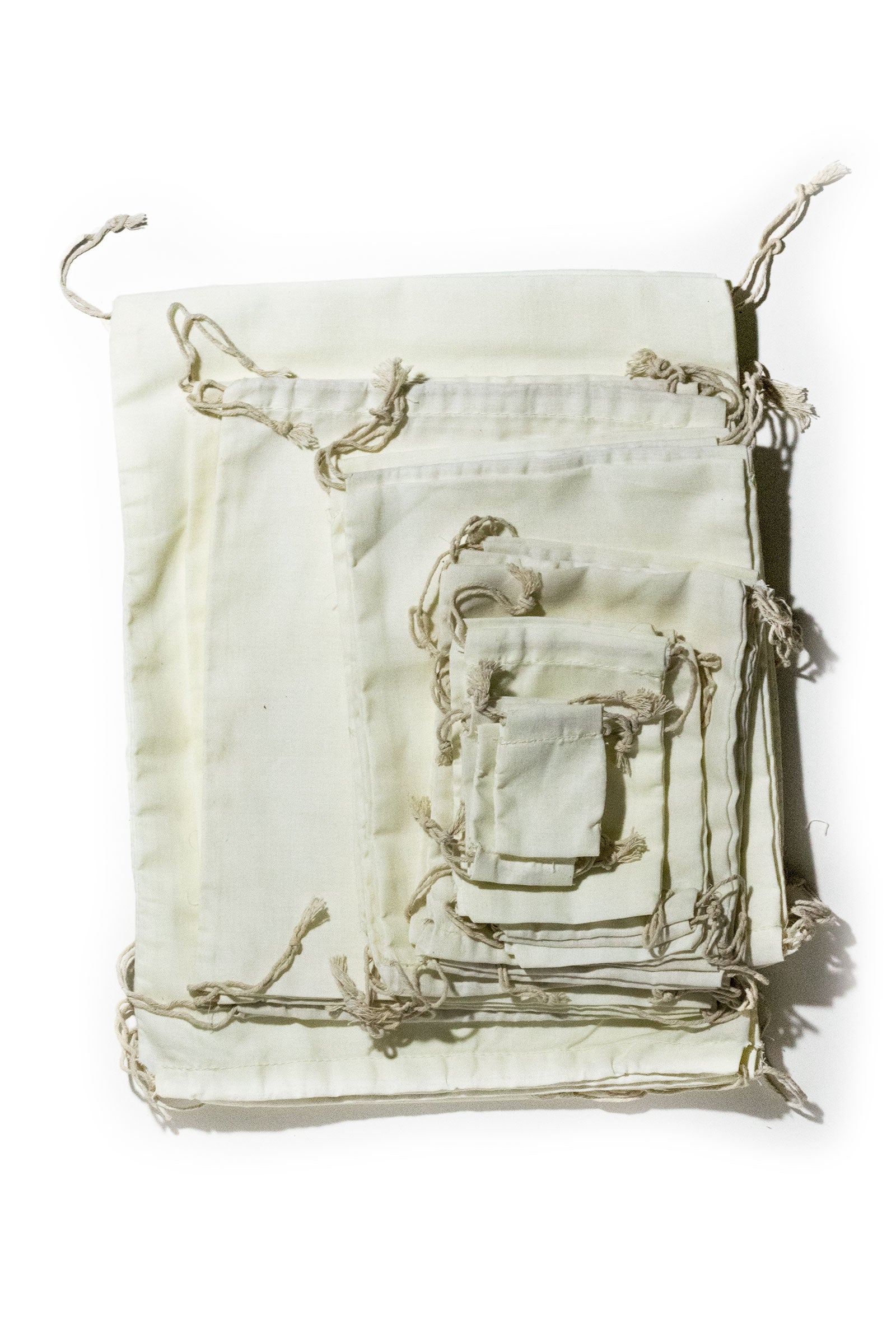 Muslin Bags - Premium Cotton Double Drawstring Soft Quality Bags